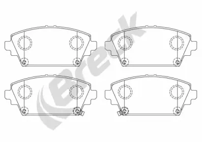 Комплект тормозных колодок, дисковый тормоз BRECK купить